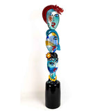 Homage to Picasso - Authentic Murano Glass Sculpture - A Unique Work of Art