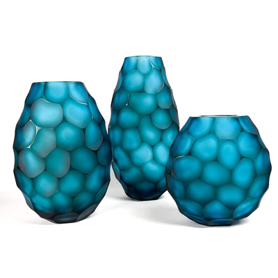 murano glass made in Italy vase battuto vaso pavone