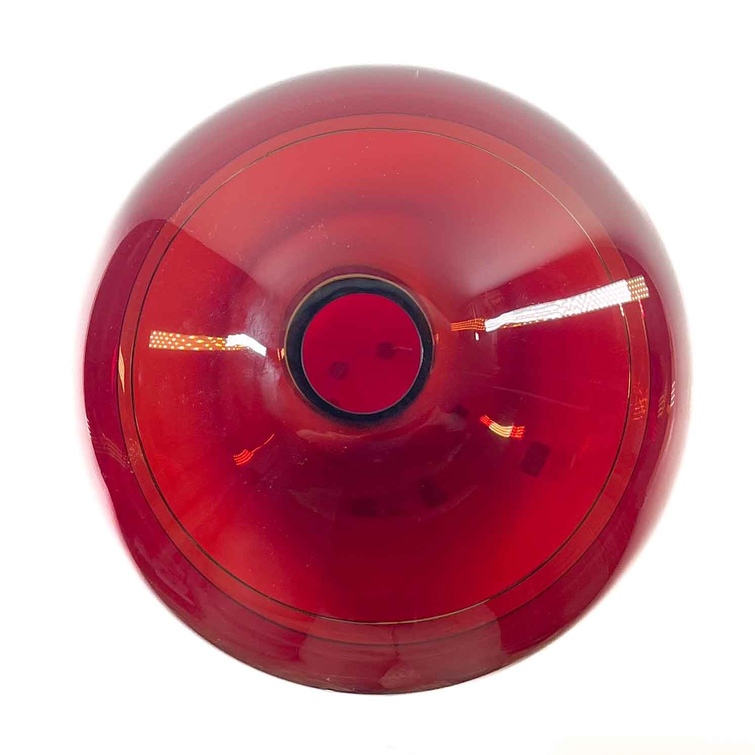 Saturno vase - red and ametyst | Art Glass Vase | Murano Glass Vases
