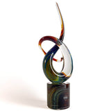 Love Knot - Murano Glass calcedonio - cm 30 up to cm 70