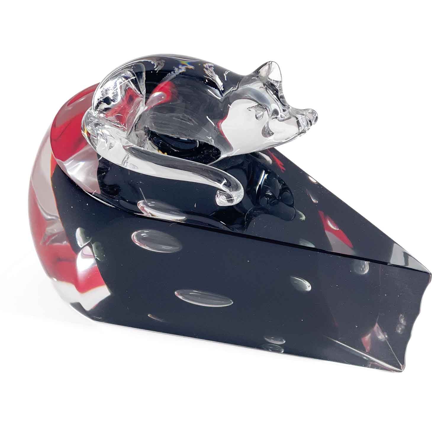 Mouse & cheese - Murano Glass