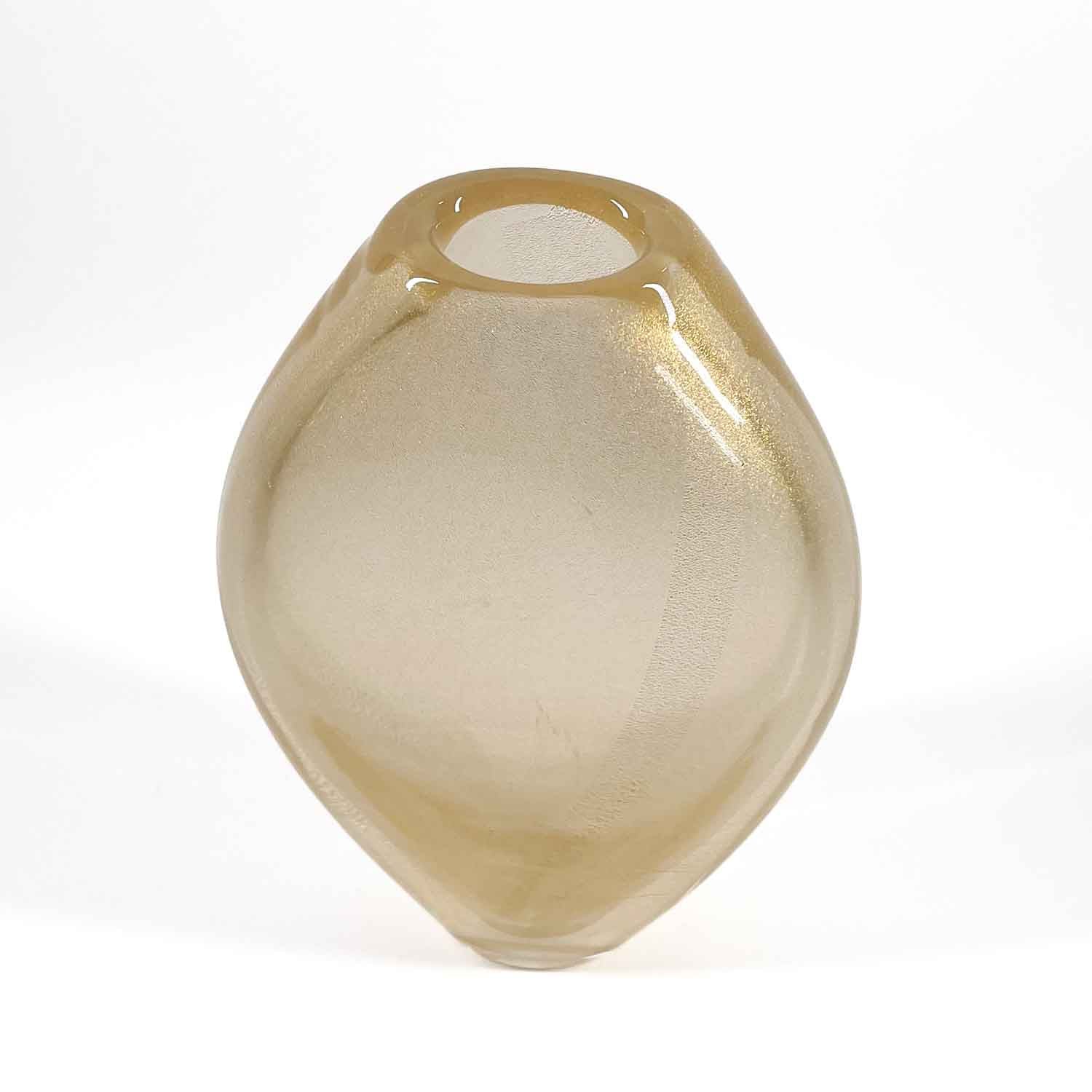 Gold Sparkle vases - Murano Glass