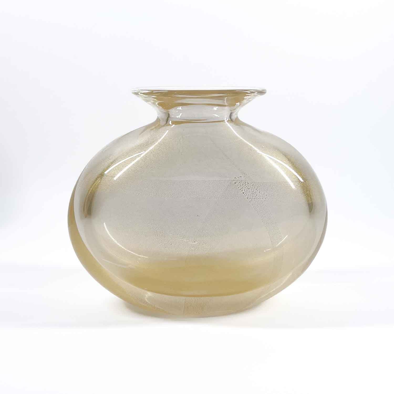 Gold Sparkle vases - Murano Glass