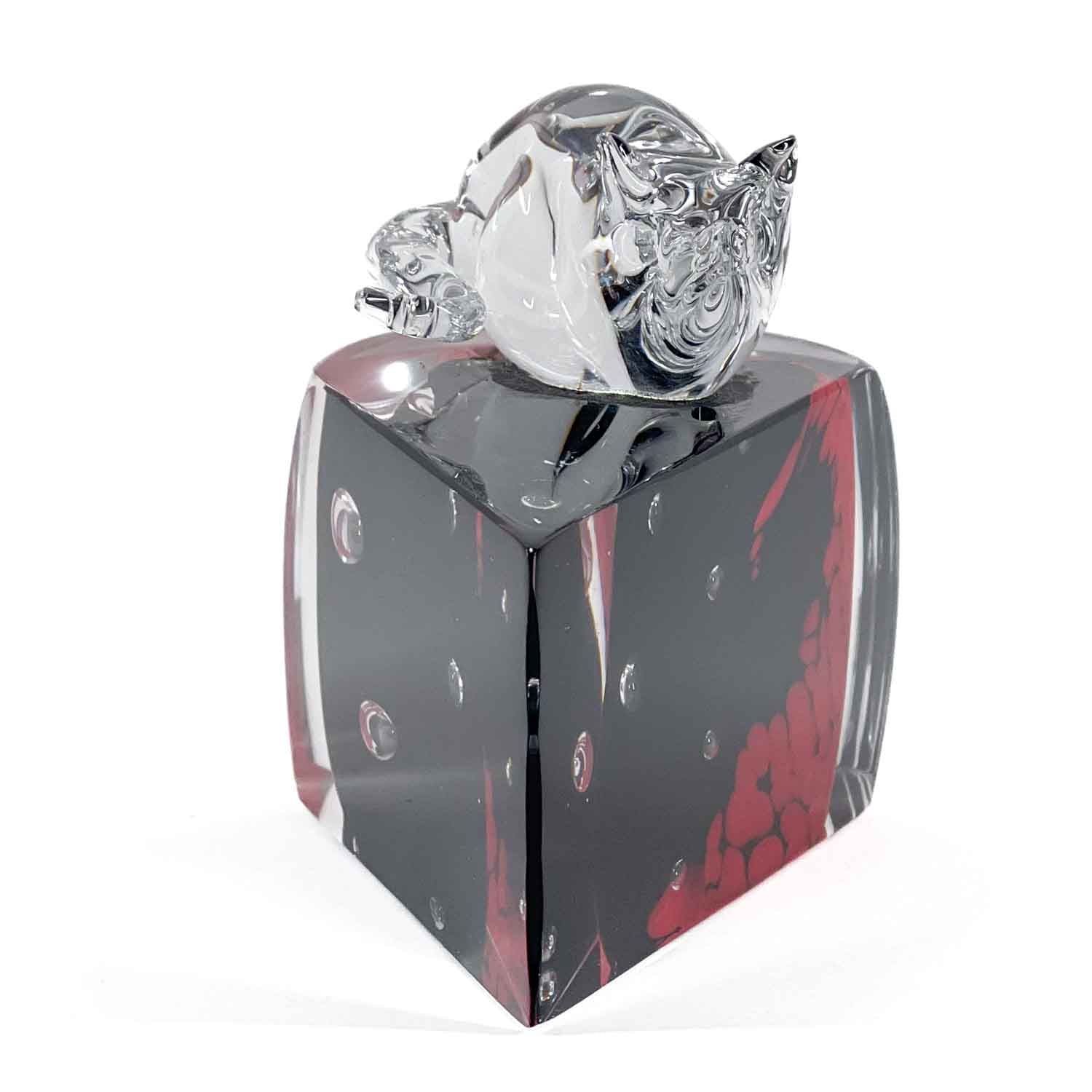 Mouse & cheese - Murano Glass