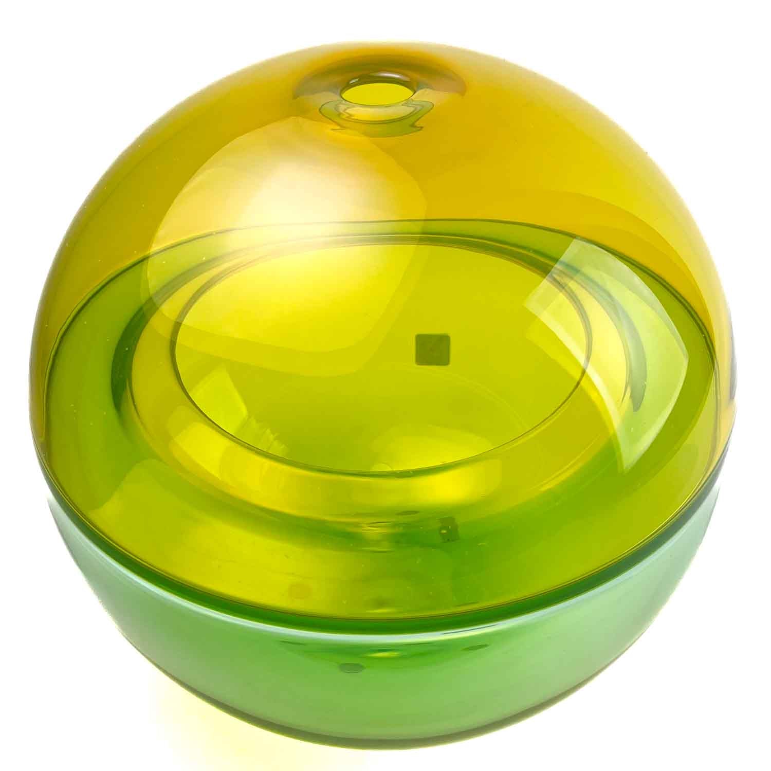 Saturno vase - yellow and green