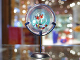 Aquarium disc on metal stand miniature - medium size