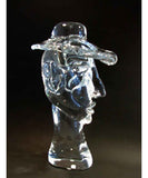 Crystal head with hat