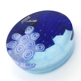 Round Paperweight - Blue and Cyan