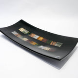 Centre de table rectangulaire de Dubaï | Verre d'art de Murano | Assiettes et bols - 26 cm jusqu'à 40 cm