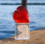 Cuore di cubetto di ghiaccio Amore di Venezia - Vetro di Murano