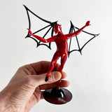 Red Devil with Black Wings - Murano Glass