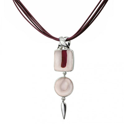 Collier double verre collection Eclisse