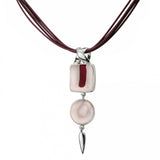 Double glass necklace Eclisse collection