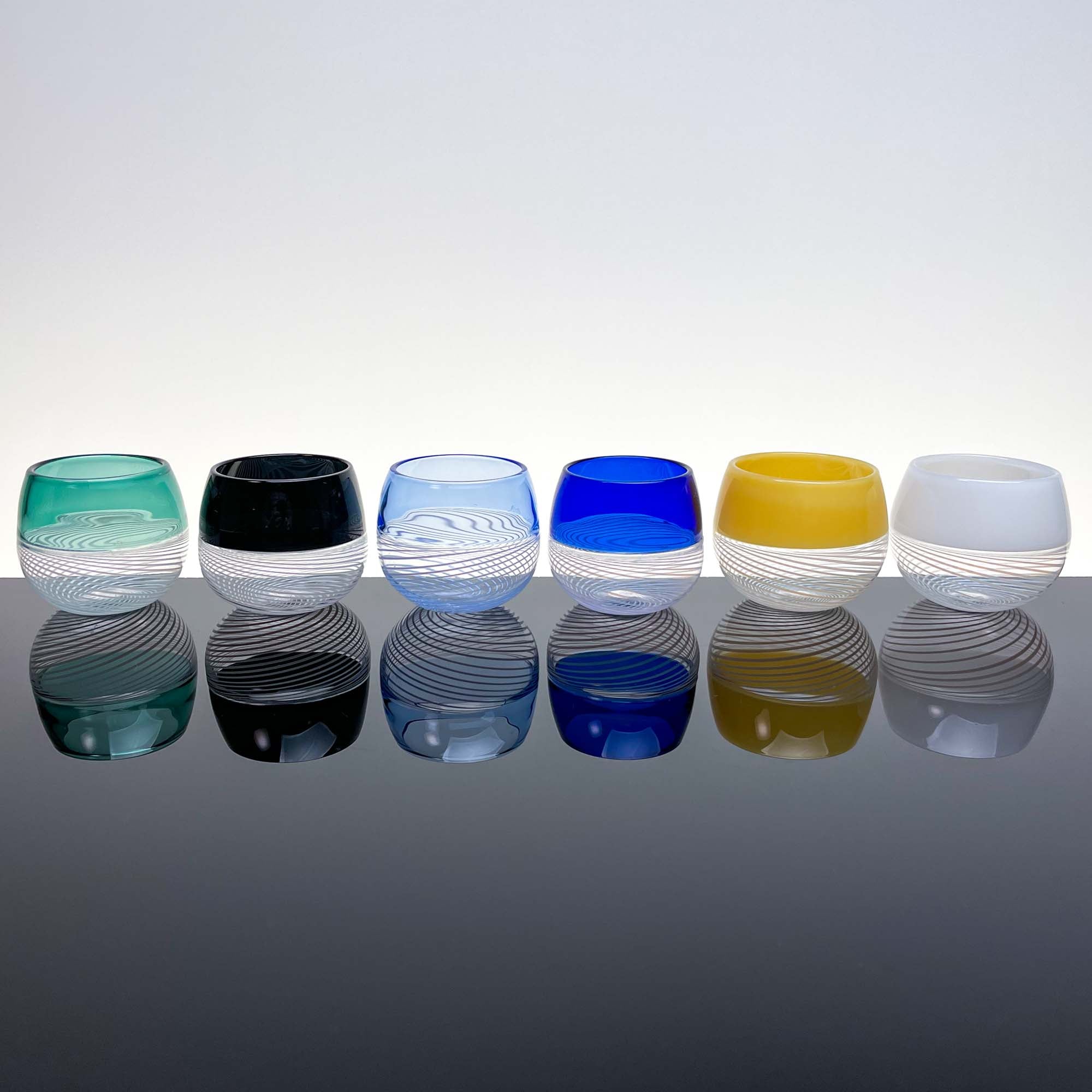 Foscarini shot glasses, set of six - Murano Glass