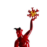 La Sconfitta del Male - Diavolo Rosso in Vetro di Murano