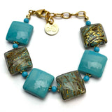Las Vegas bracelet -  Murano Glass