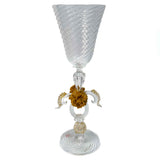 Clear Blown Glass Goblet - Murano Glass