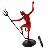 Devil with pitchfork Murano Glass Sculpture