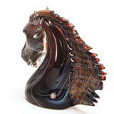 calcedonio head horse caballo cavaio murano morano