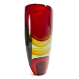 Red Vase with Sbruffi - Murano Glass