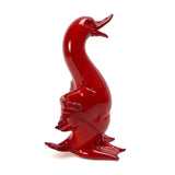 Murano Glass Red Duck