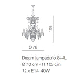Dream Chandelier. 6 up to 36 Lights