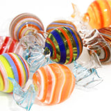 Blown glass multicolor sweets - set of 3 up to 30 pieces