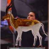murano glass antelope made in italy