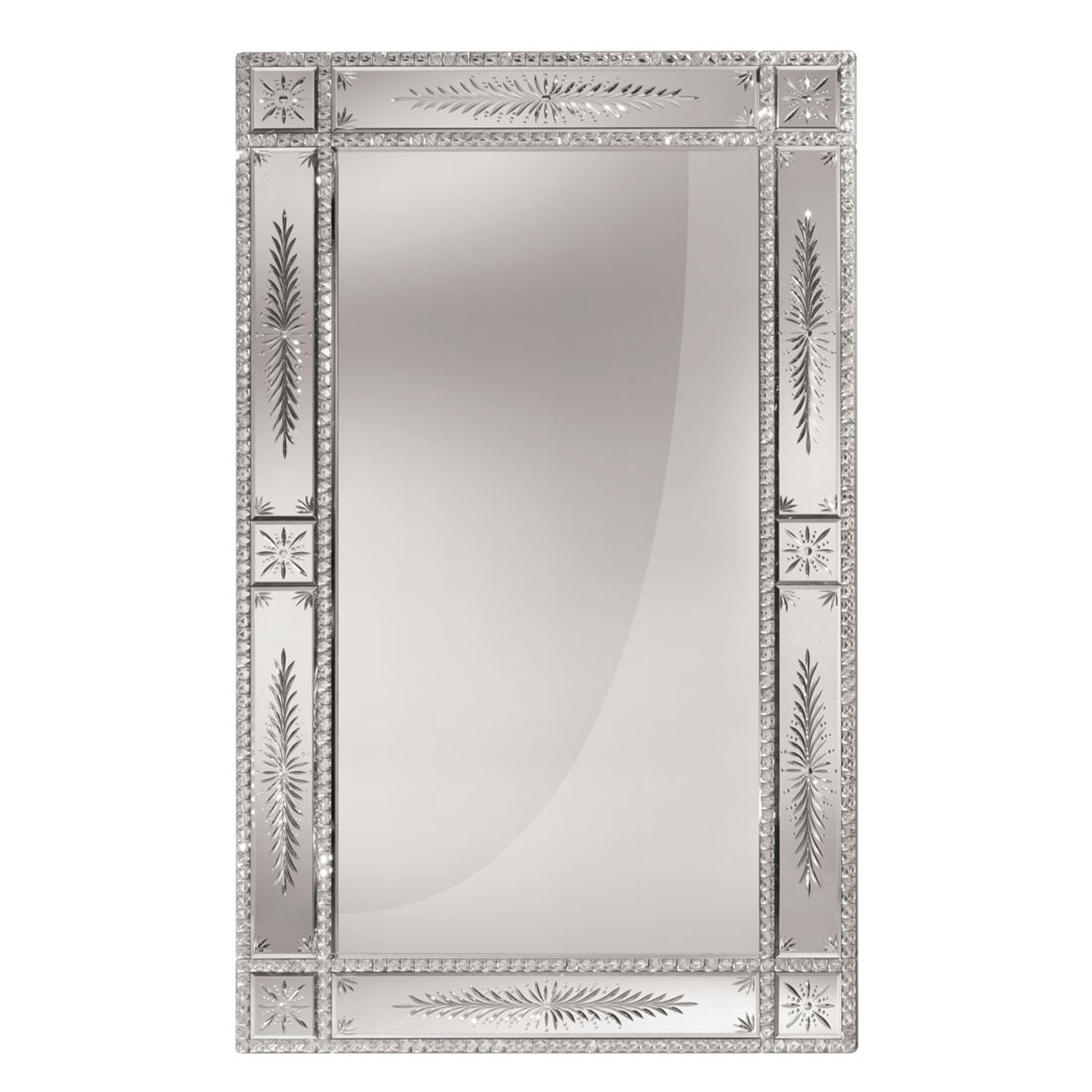 Teti Murano Crystal Mirror Venetian Interior design