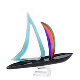Glass sail boat - cm 22