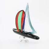 Glass sail boat - cm 22