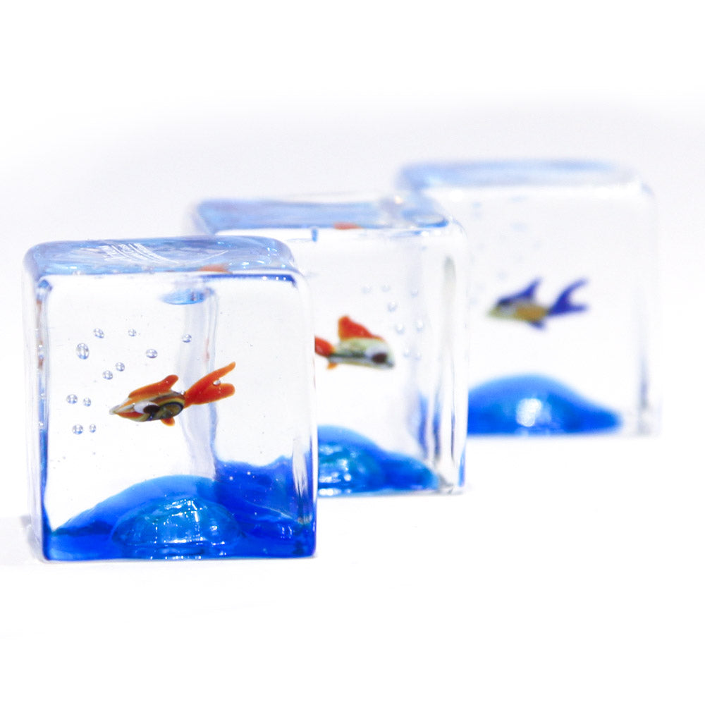 Fish Cube | Buy Online Murano Glass Decoration | Made in Italy