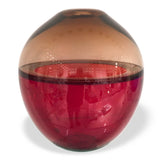 Saturno vase - red and ametyst