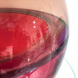Saturno vase - red and ametyst