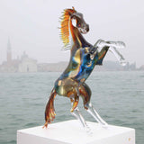 Prancing Horse - Calcedonio Murano Glass