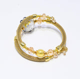 Gold Bracelets With Filigree Bead Re Mida - Murano Glass