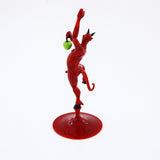 Red Devil With Apple Small Size - Murano Glass