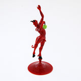 Red Devil With Apple Small Size - Murano Glass