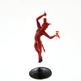 Red Devil With Wine Bottle and Glass Big Size - Murano Glass