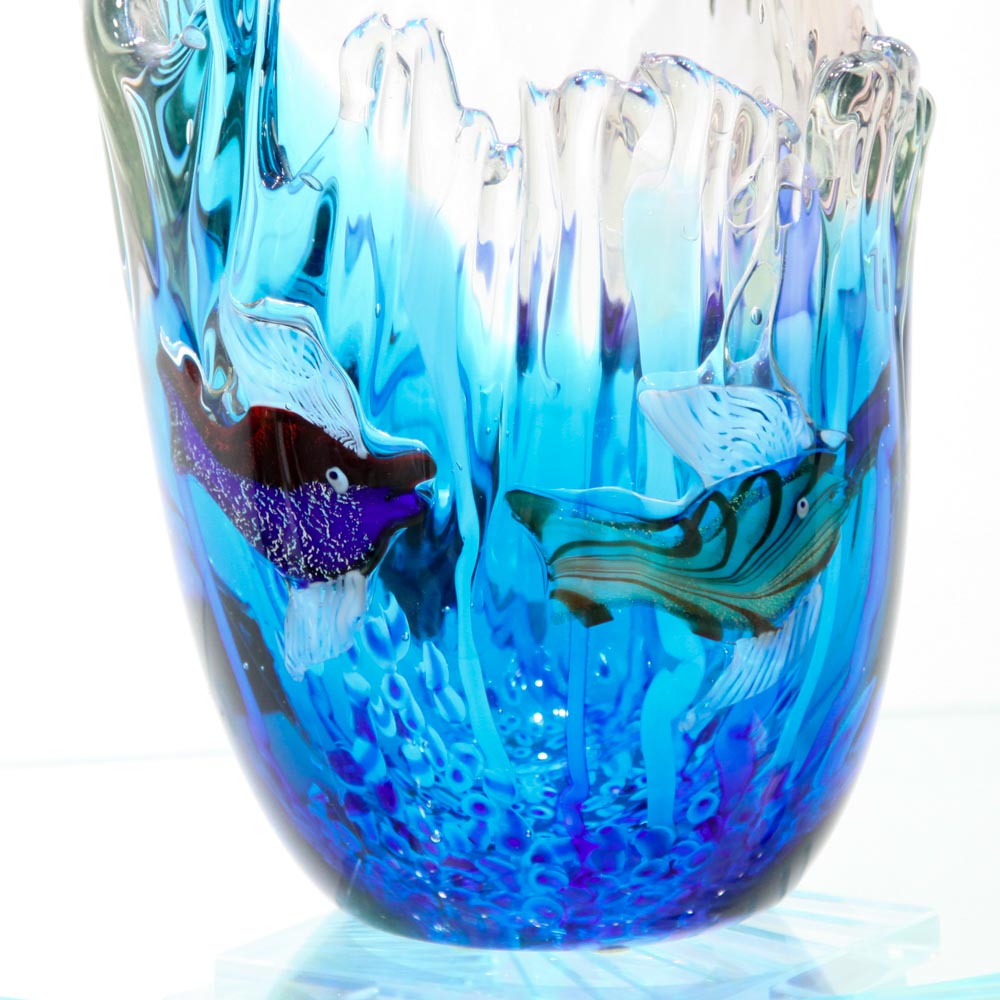 Aquarium Splash Vase, Aquarium Glass Art