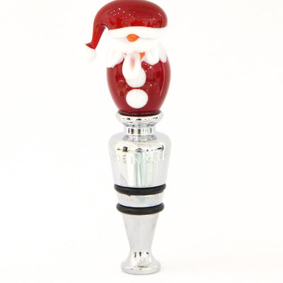Santa Claus Glass Stopper