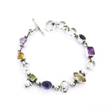 Multicolor bracelet - natural stones