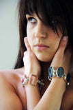 Bracelet Collection Eclisse - Verre De Murano Et Argent Massif