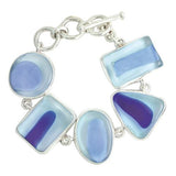 Bracelet Eclisse Collection - Murano Glass And Sterling Silver