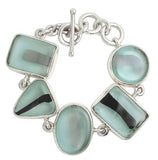 Bracelet Eclisse Collection - Murano Glass And Sterling Silver