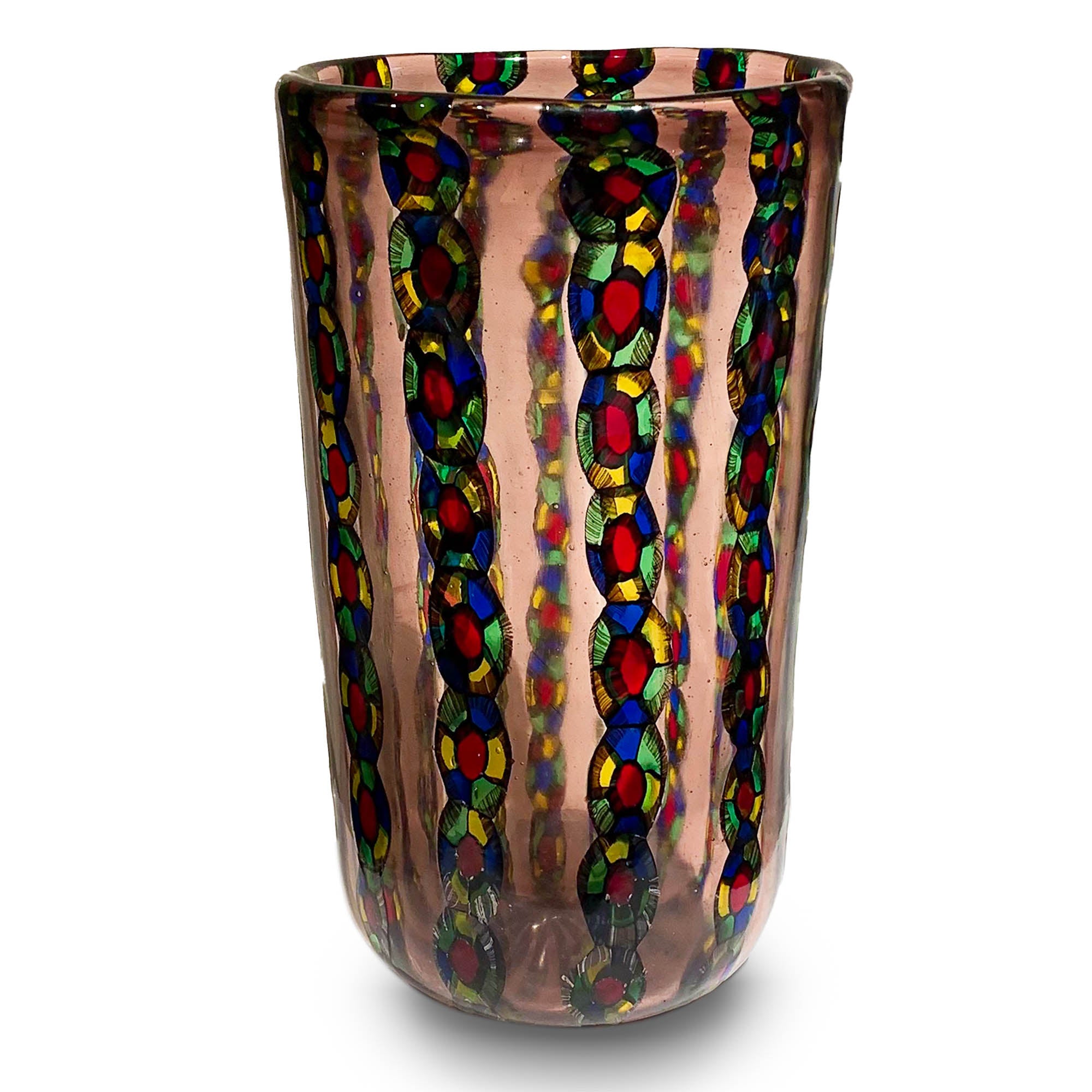 Amethyst vase - Murano glass