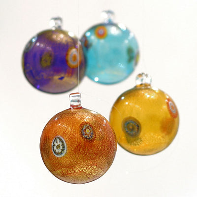 Colorful Christmas Balls - Set of 4