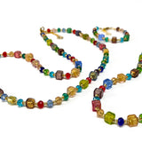 murano glass necklace multicolor made in italy