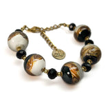Bracciale - Collezione Bahia - Perla di cristallo di Murano