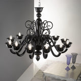 Barnaba 12 lights chandelier- Murano Glass Lighting